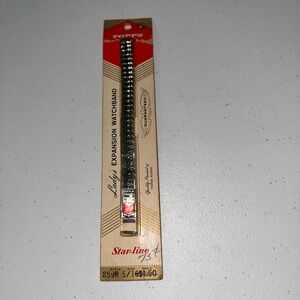 💙 NIP Vintage Topps Elastic Expansion Watchband in Silver 859R